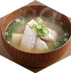 白身魚の味噌汁